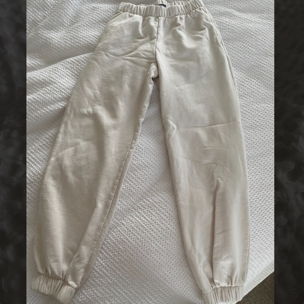 Cream color Brandy Melville sweatpants